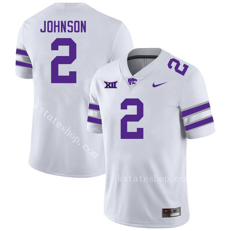 Avery Johnson Kansas State Jersey,Kansas State Wildcats #2 Avery Johnson Jersey College Youth-White